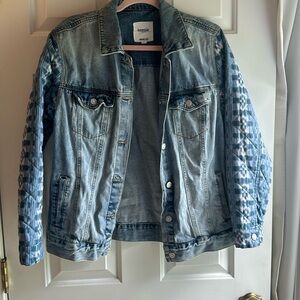 Kenzie Vintage Luxe Jean Jacket with quilted arms Size S